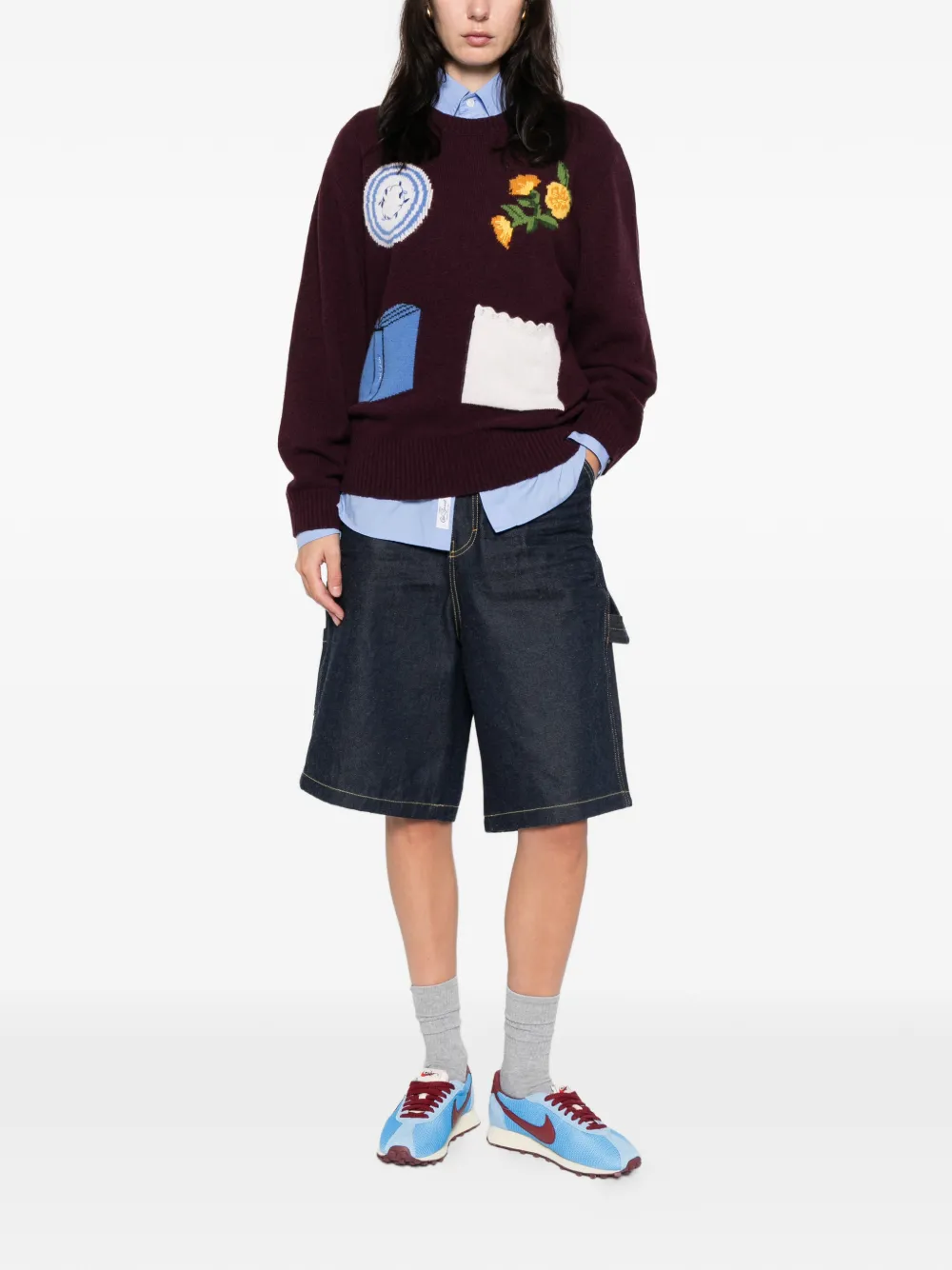 Stine Goya Crew-neck Sweater In Red