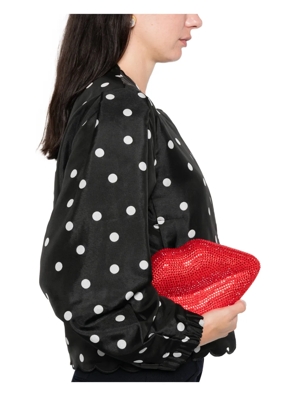 Stine Goya Quilted Dots Jacket In Black