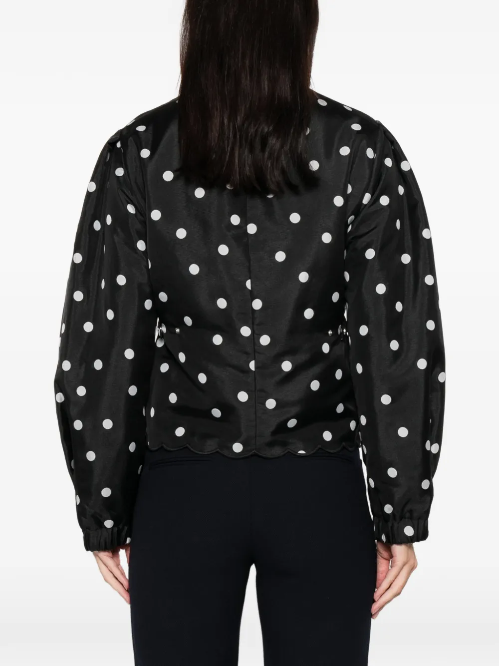 Stine Goya Quilted Dots Jacket In Black