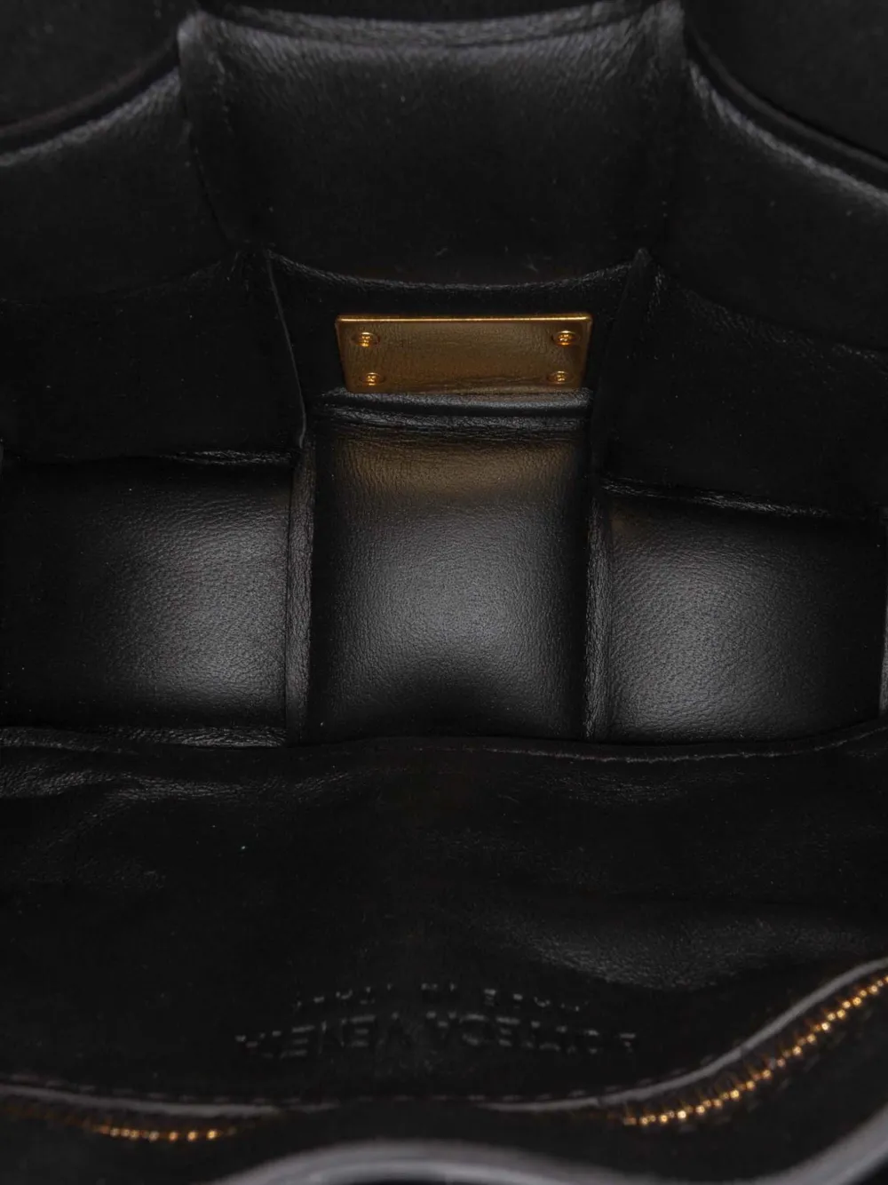 BOTTEGA VENETA Pre-owned 2012-2025 Nappa Intrecciato Padded Chain Cassette Satchel In Black