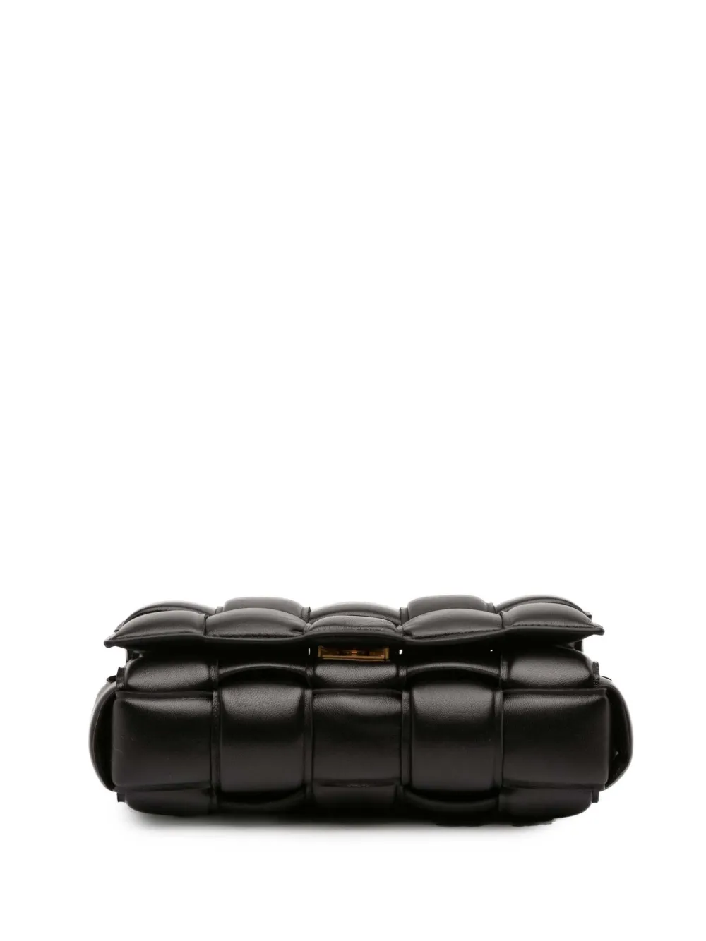 BOTTEGA VENETA Pre-owned 2012-2025 Nappa Intrecciato Padded Chain Cassette Satchel In Black