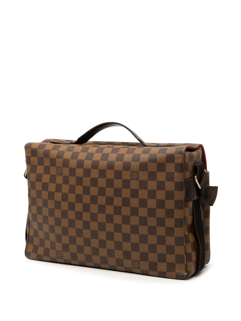LOUIS VUITTON Pre-owned 1999 Damier Ebene Broadway Satchel In Brown