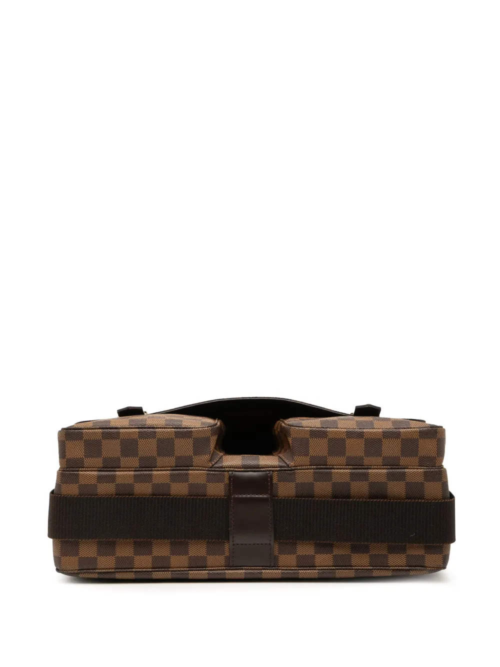 LOUIS VUITTON Pre-owned 1999 Damier Ebene Broadway Satchel In Brown