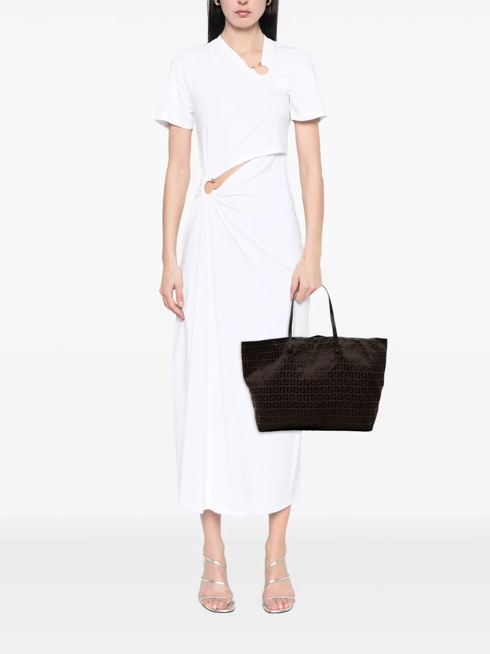 Fendi Pre-Owned 2000-2025 Medium Zucchino Canvas Roll tote bag | Pre-Owned | Image 2