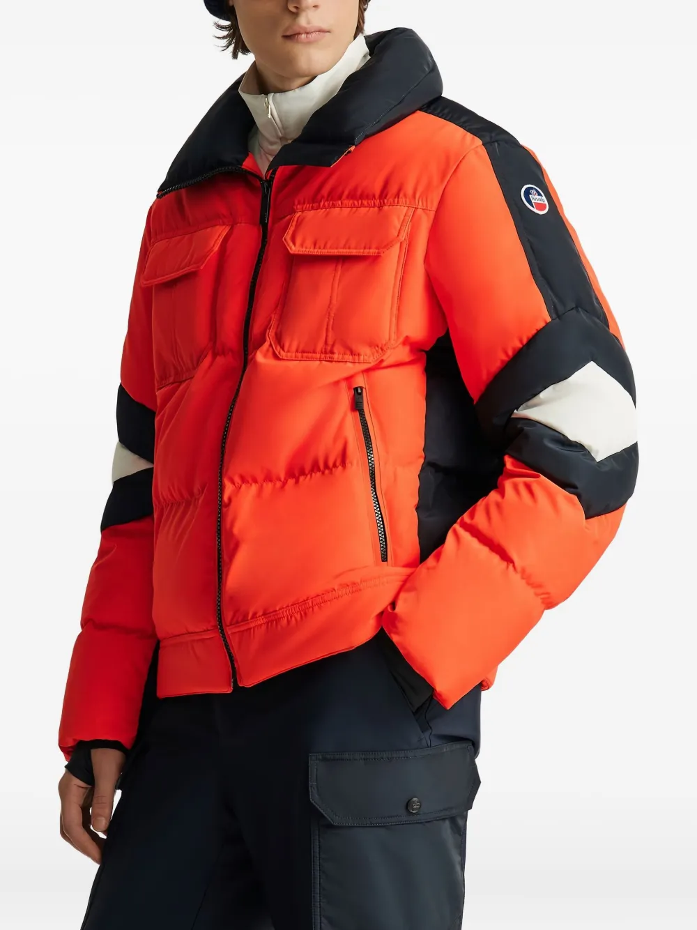 Fusalp Bottrix Colourblock Ski Jacket In Orange