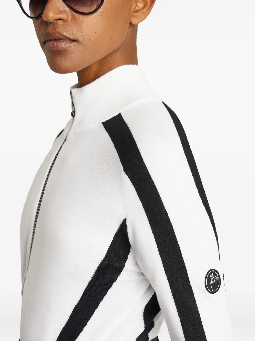 Fusalp Virginie Zip Sweater In White