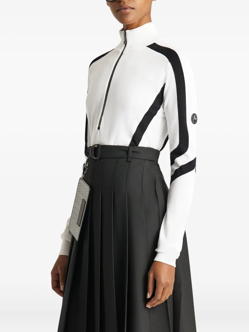 Fusalp Virginie Zip Sweater In White