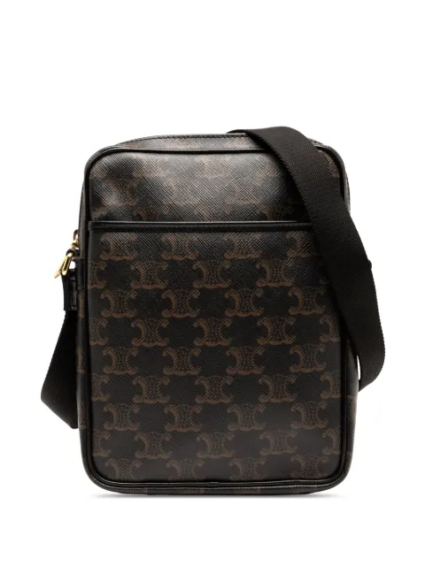 Celine Pre-Owned 2019 Triomphe Coated Canvas Vertical crossbody bag