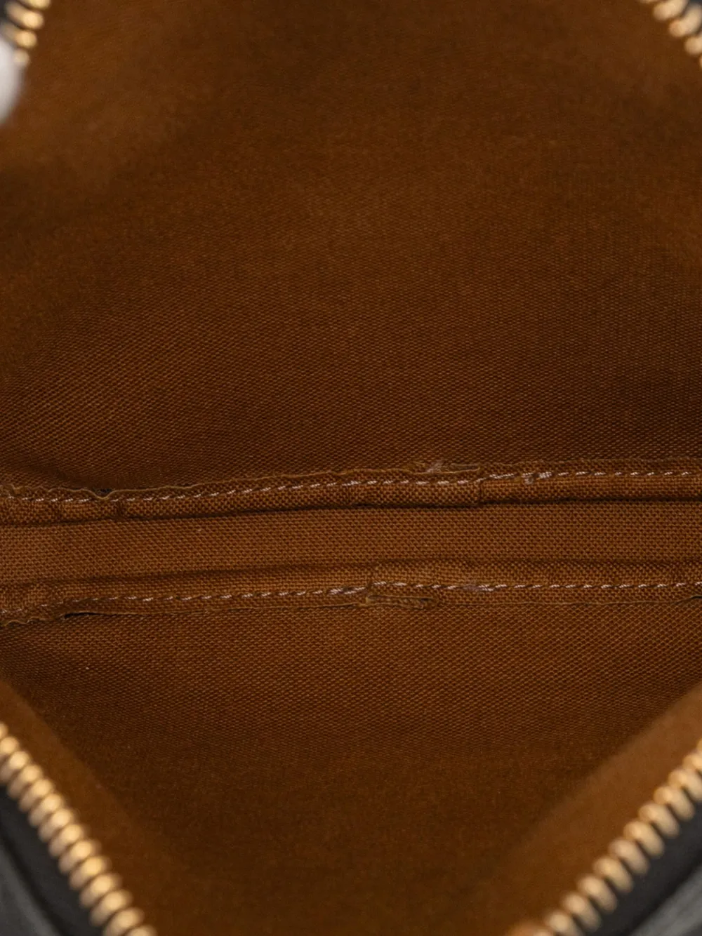 CELINE Pre-owned 2019 Triomphe Coated Canvas Vertical Crossbody Bag In Brown