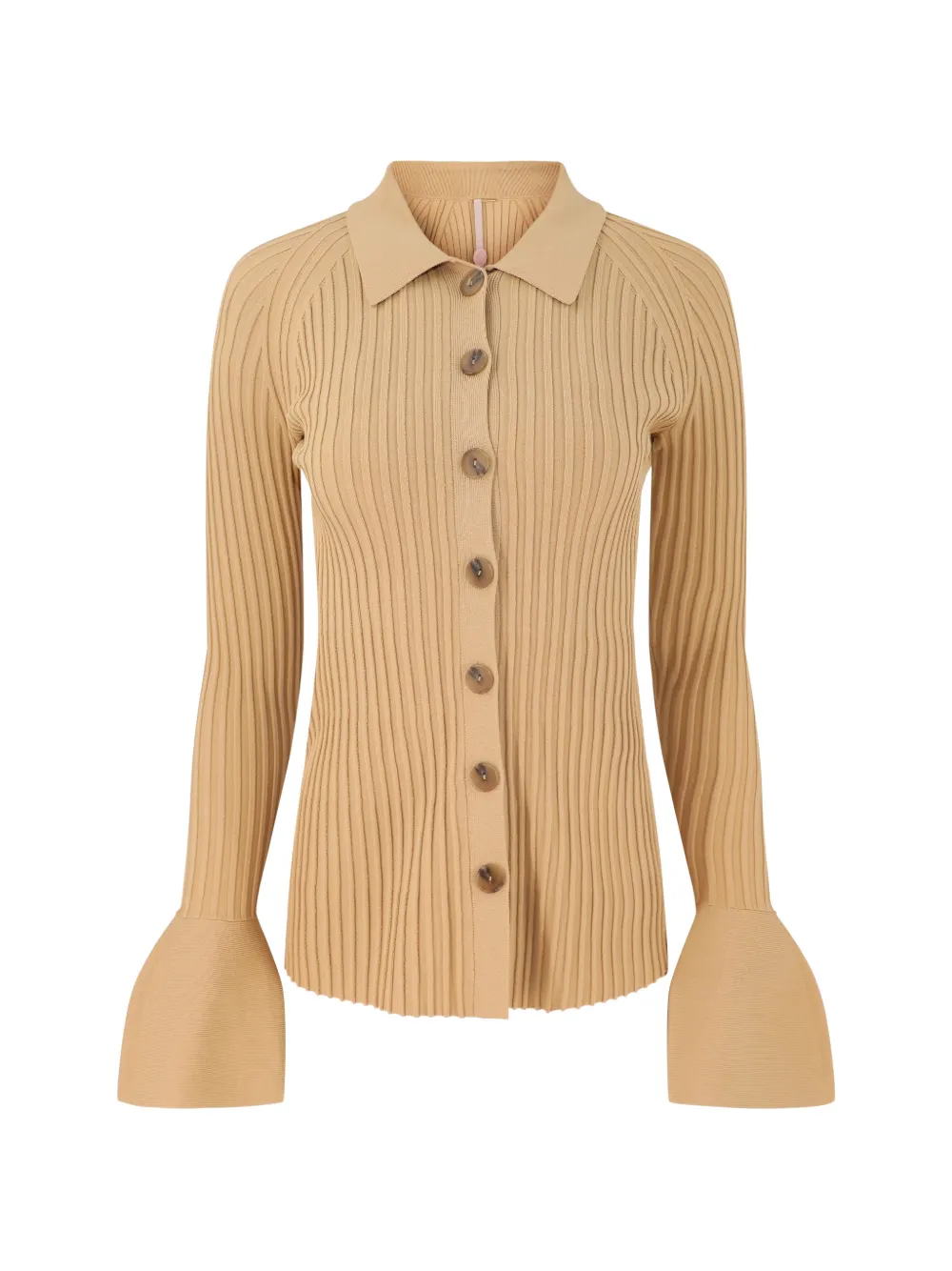 Alexis Olena ribbed-knit cardigan - Marrone