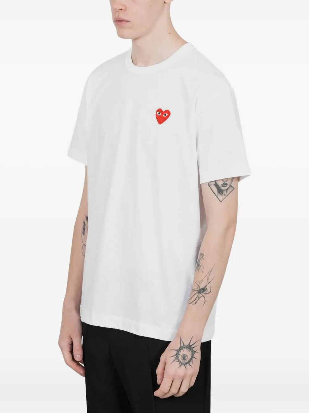 Comme Des Garçons Play logo-detailed T-shirt - Wit