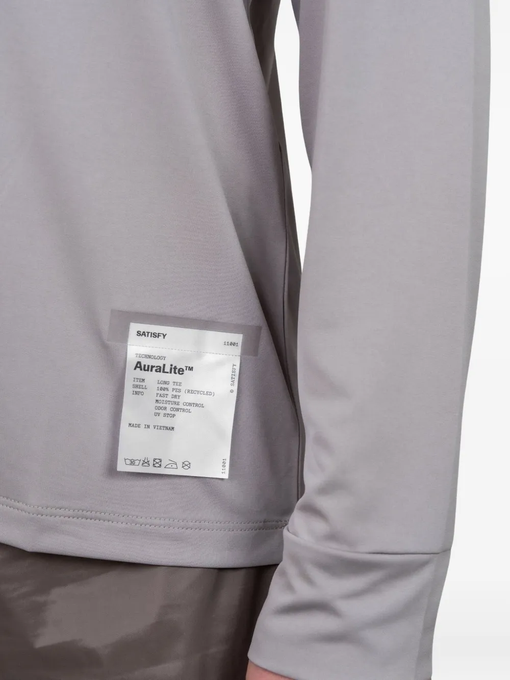 Satisfy Auralite™ Long Tee T-shirt In Gray