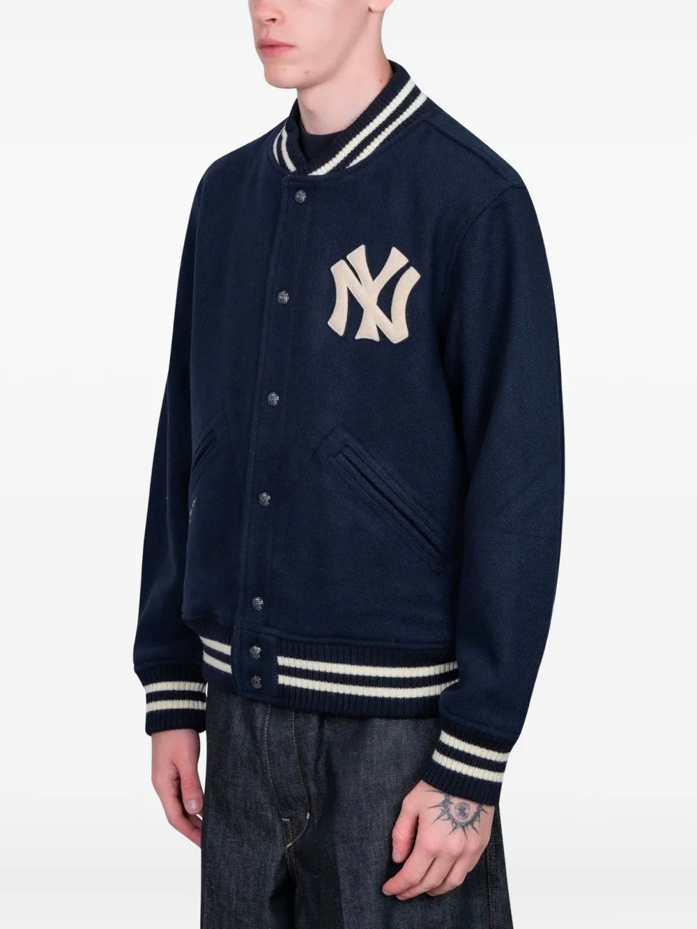 Polo Ralph Lauren logo yankees bomber jacket Blauw