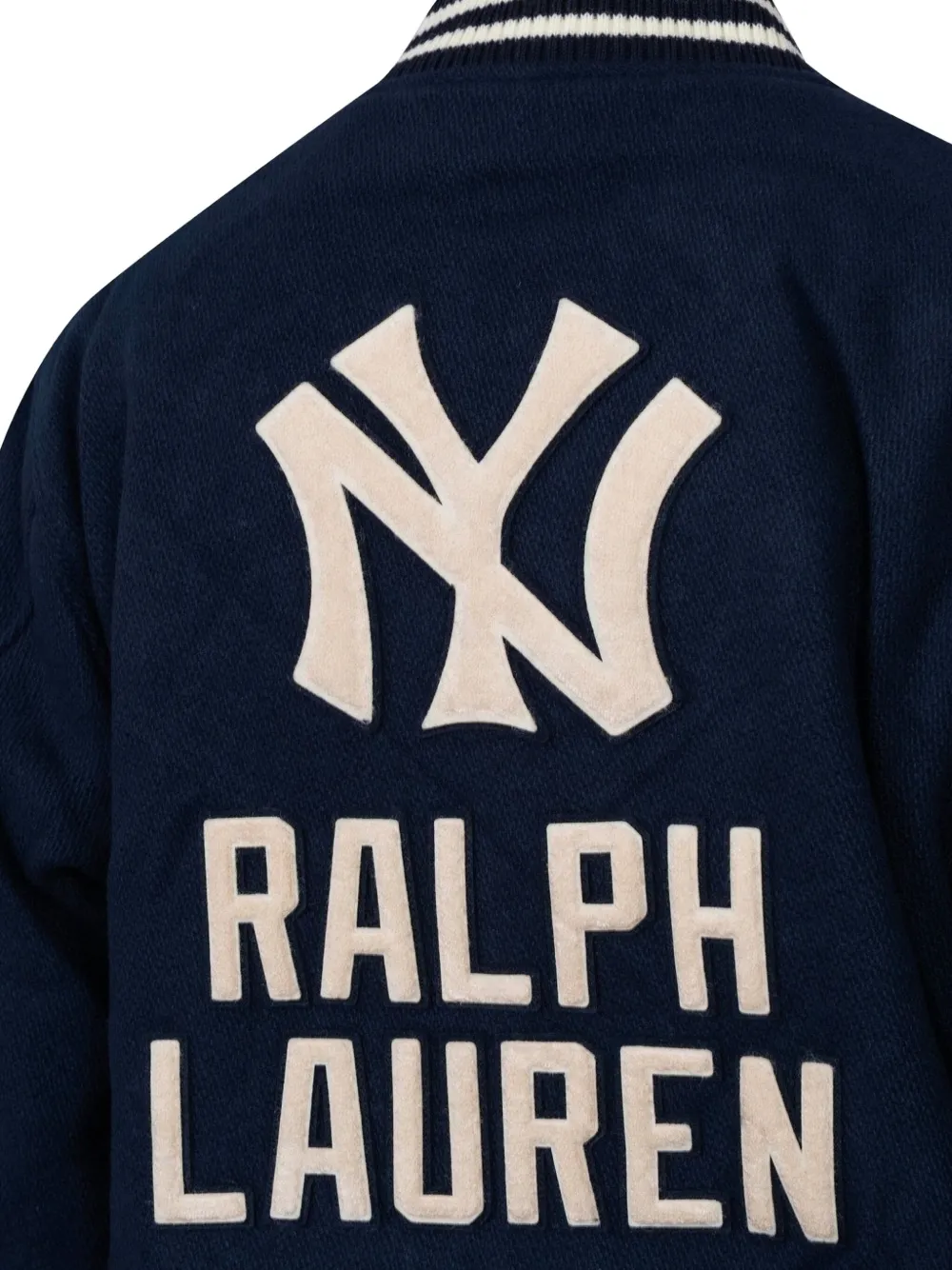 Polo Ralph Lauren logo yankees bomber jacket Blauw