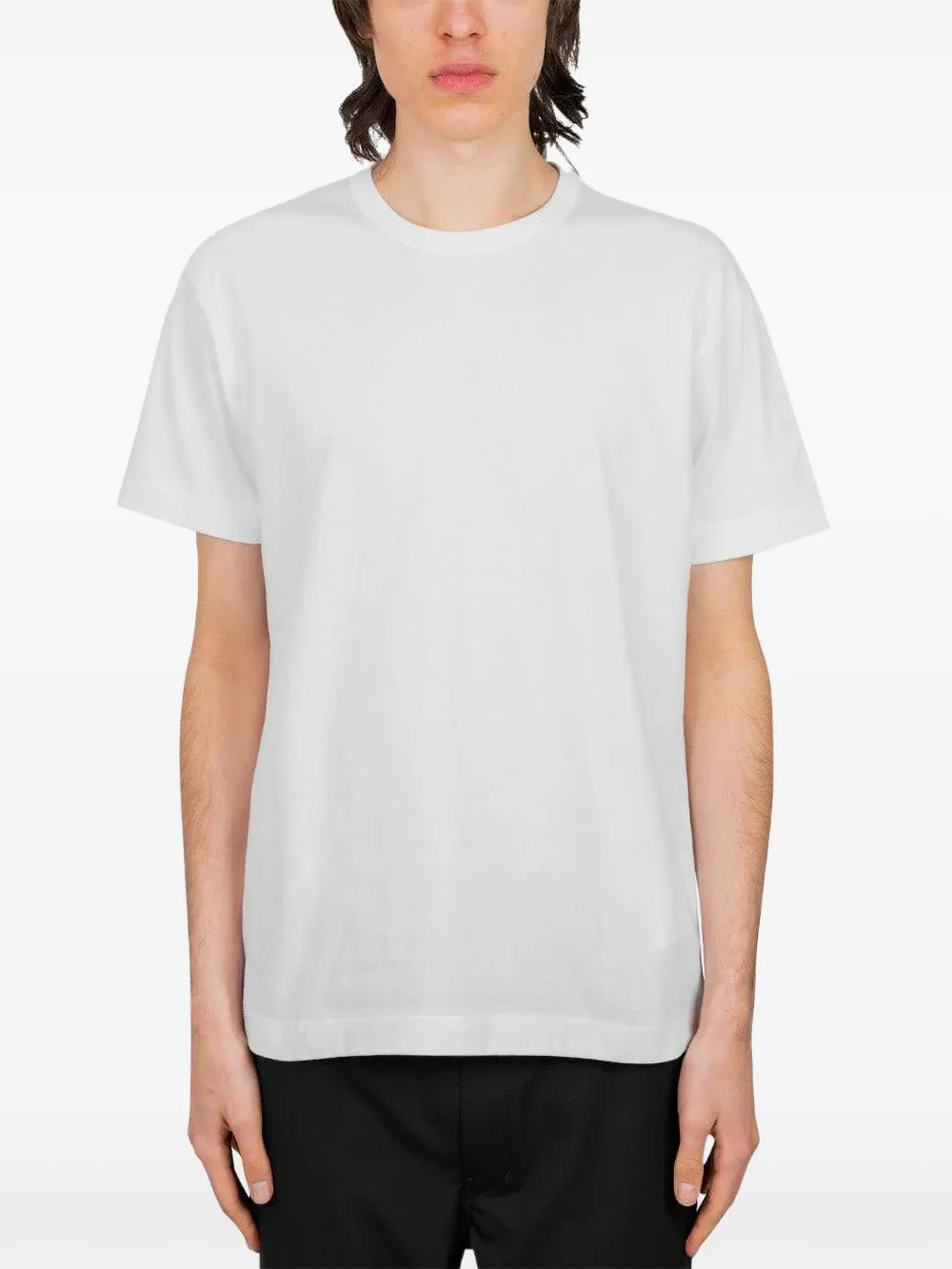 Comme Des Garçons Play ハートアップリケ Tシャツ - ホワイト Comme Des Garçons Play ハートアップリケ Tシャツ - ホワイト