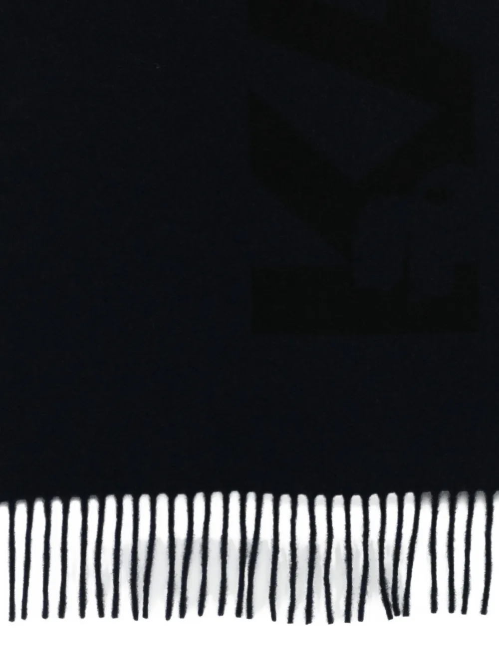 Karl Lagerfeld Fringed Scarf In Black