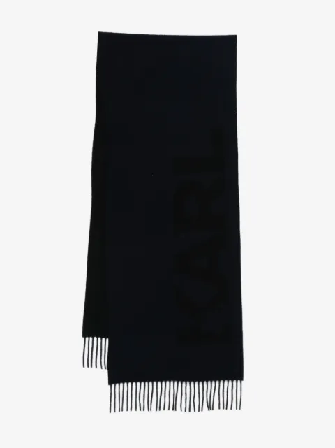 Karl Lagerfeld fringed scarf
