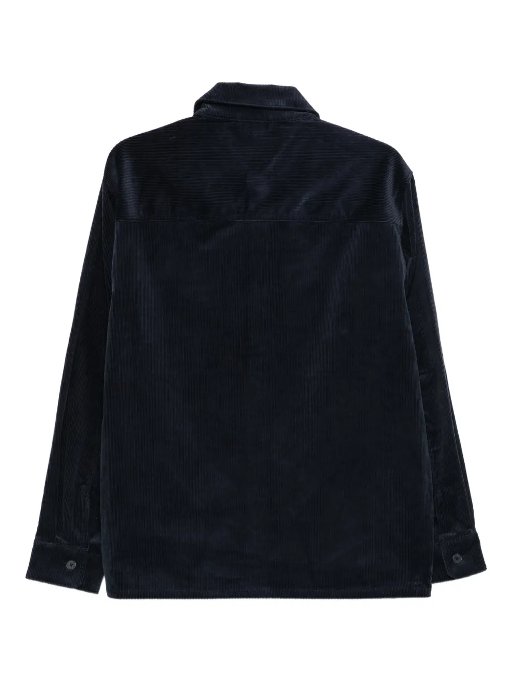 Karl Lagerfeld chest-pockets corduroy shirt - Blauw
