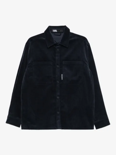 Karl Lagerfeld chest-pockets corduroy shirt
