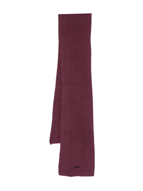 Karl Lagerfeld ribbed scarf