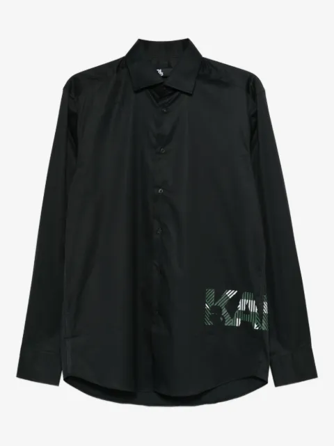 Karl Lagerfeld camisa con logo estampado