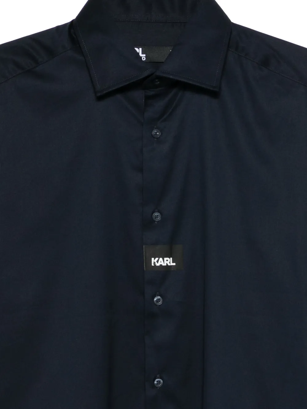 Karl Lagerfeld Logo-print Shirt In Blue