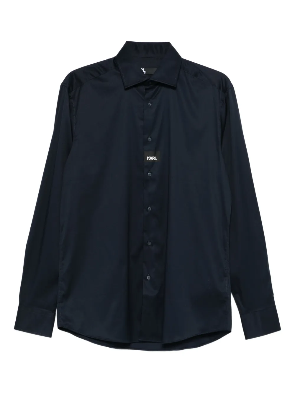Karl Lagerfeld Logo-print Shirt In Blue