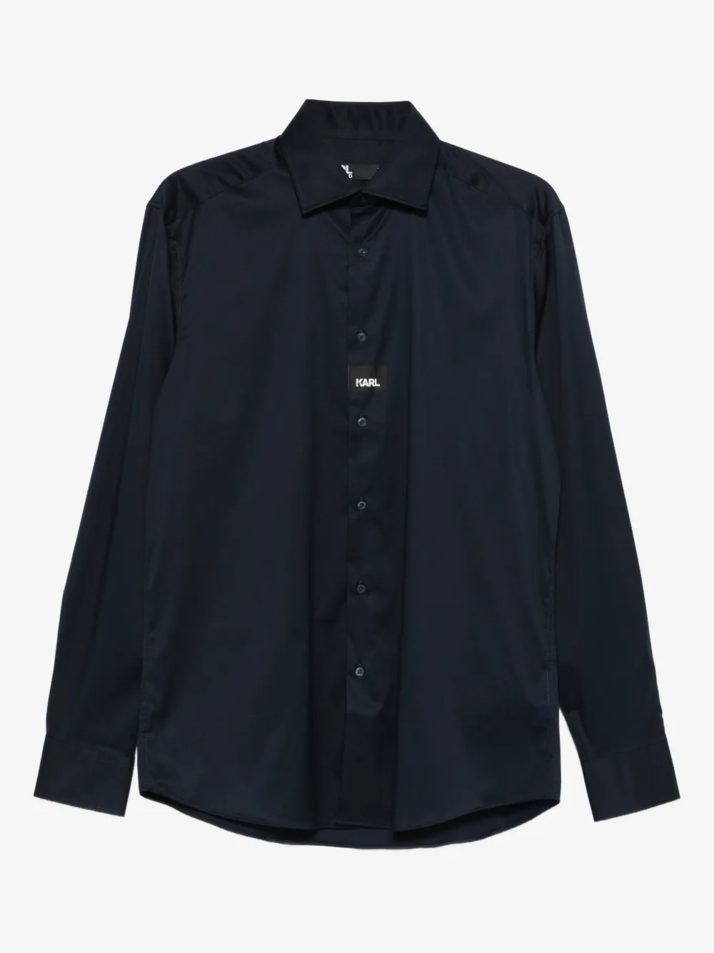 Karl Lagerfeld logo-print shirt | Blue | Image 1