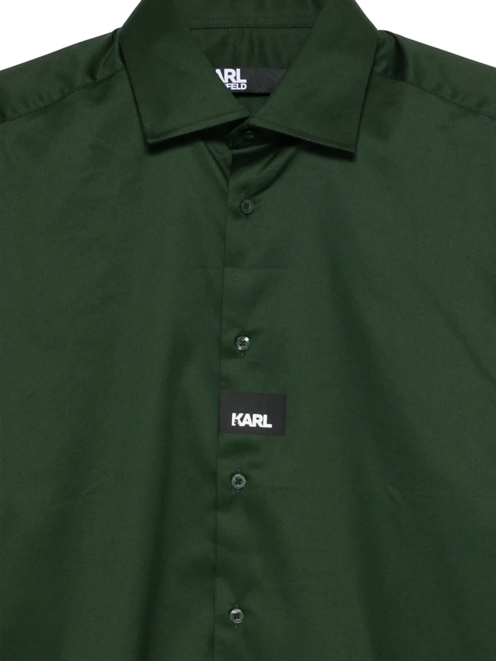 Karl Lagerfeld Logo-print Shirt In Green