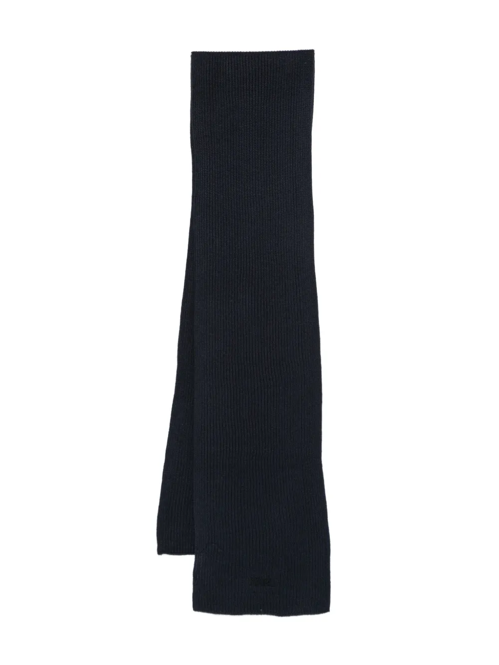 Karl Lagerfeld logo-embroidered scarf - Blu