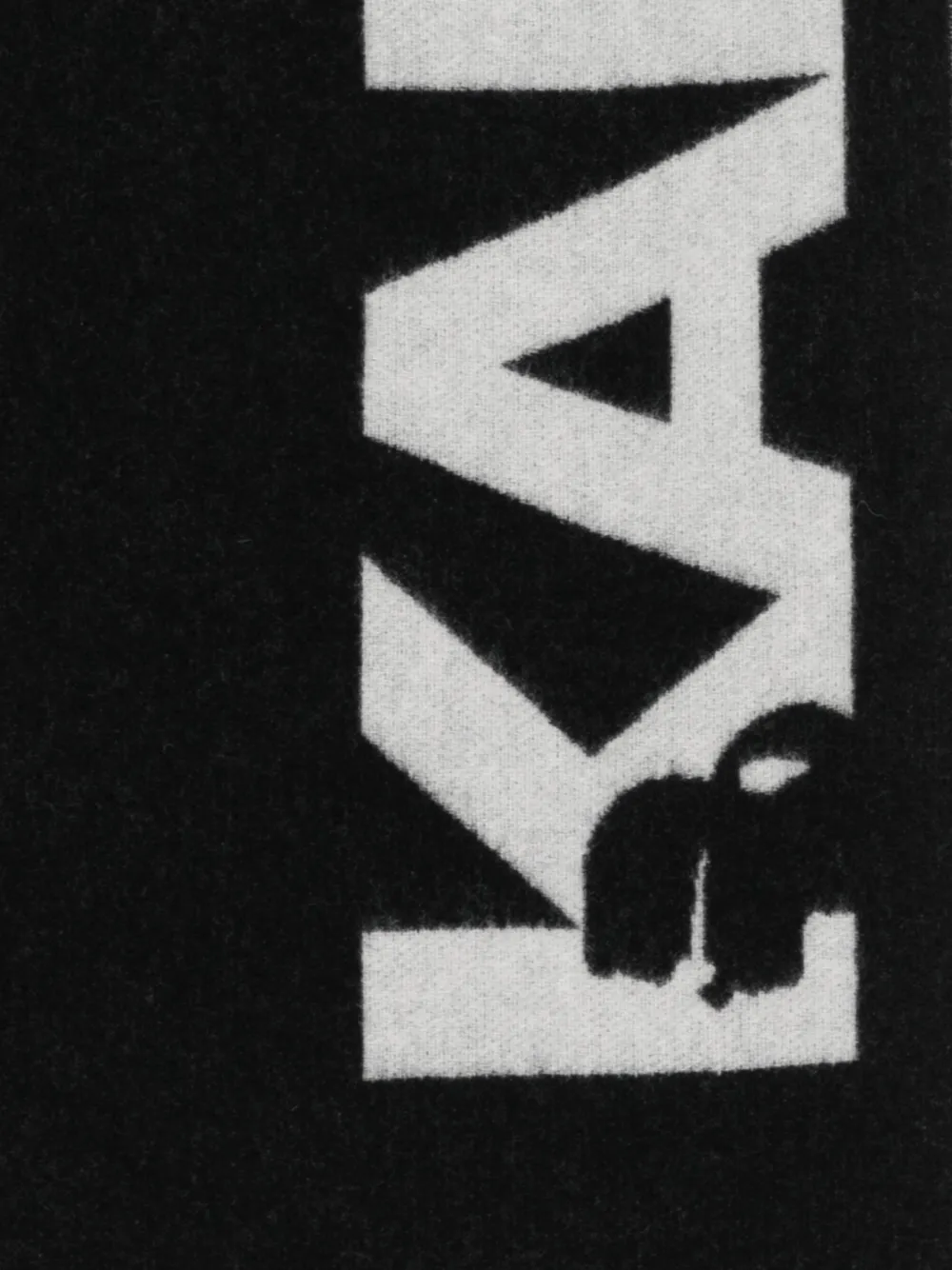 Karl Lagerfeld Logo-detail Fringe Scarf In Brown