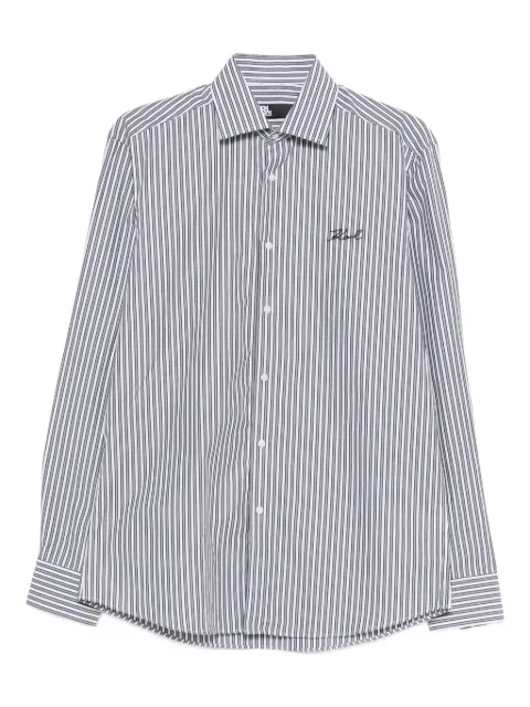 Karl Lagerfeld striped logo shirt