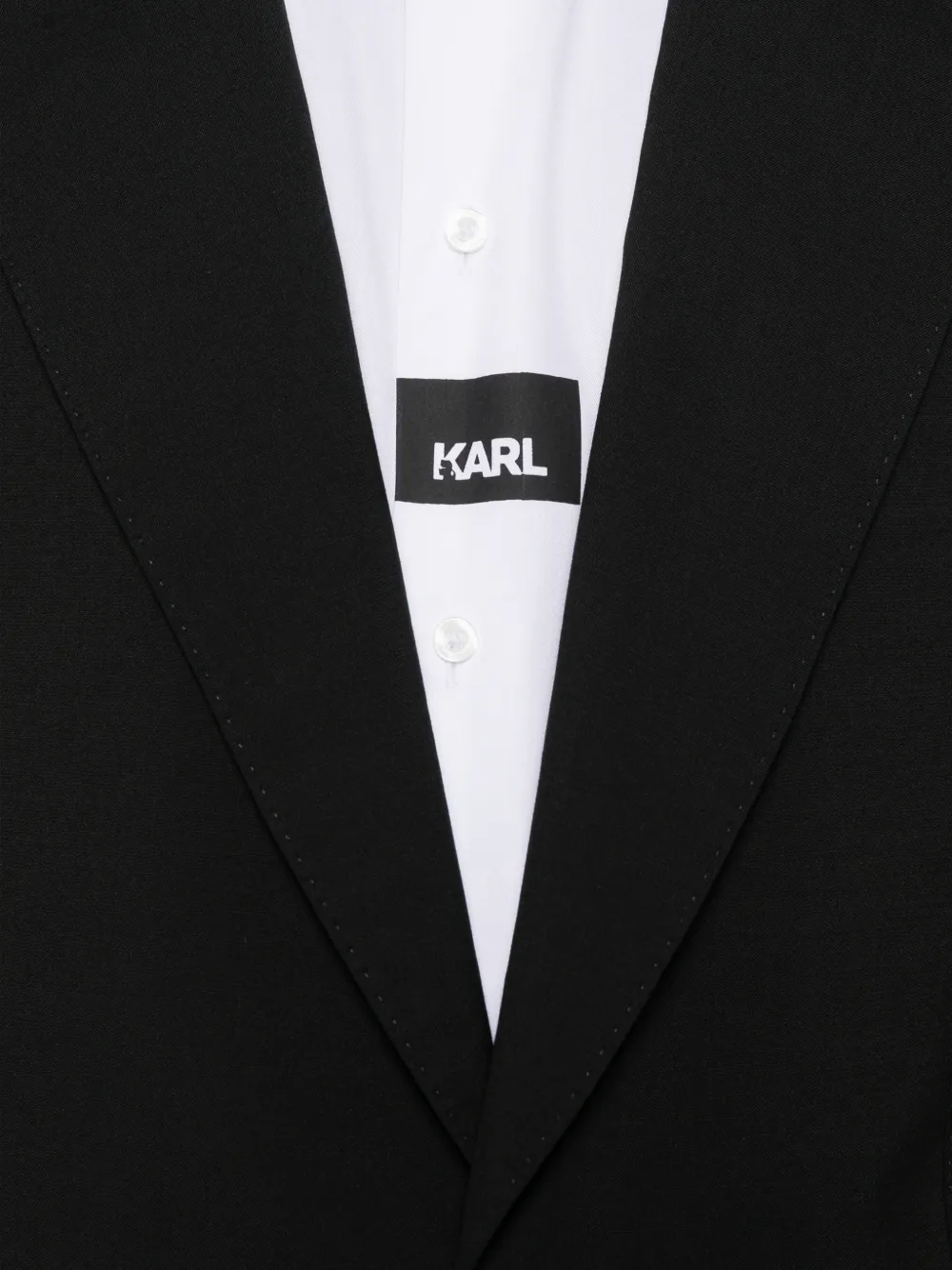 Karl Lagerfeld Overhemd met logopatroon Wit