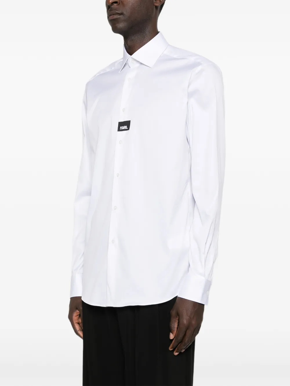 Karl Lagerfeld Overhemd met logopatroon Wit