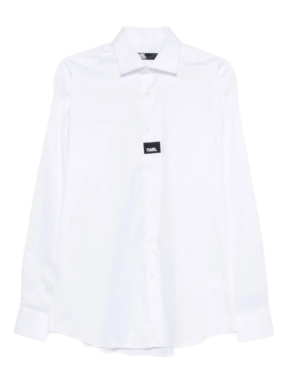 Karl Lagerfeld logo-motif shirt - Bianco