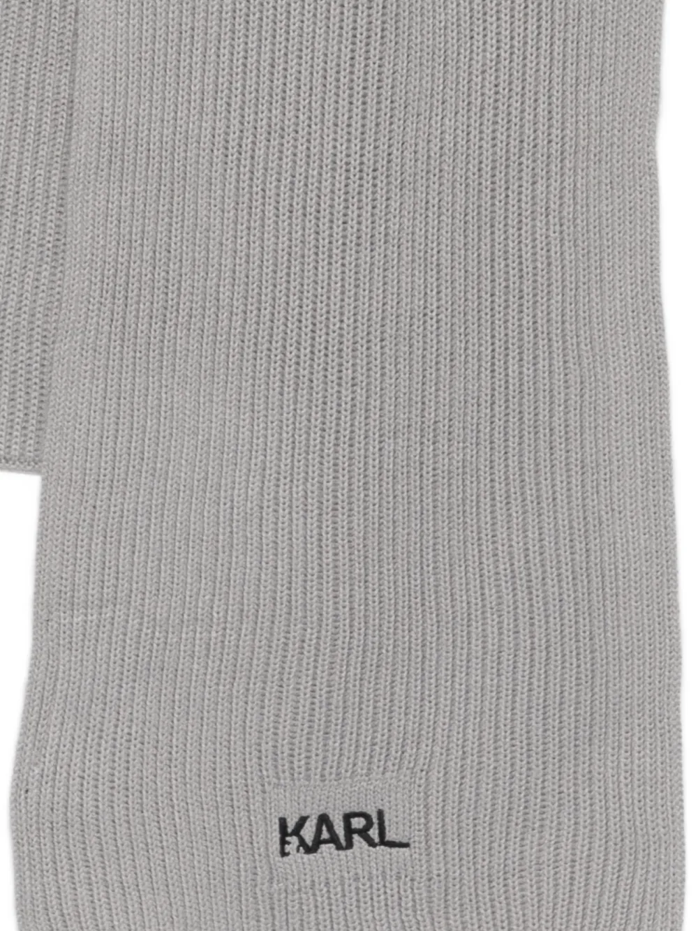 Karl Lagerfeld Logo-embroidered Scarf In Multi