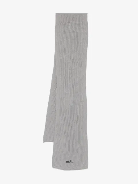 Karl Lagerfeld écharpe à logo brodé