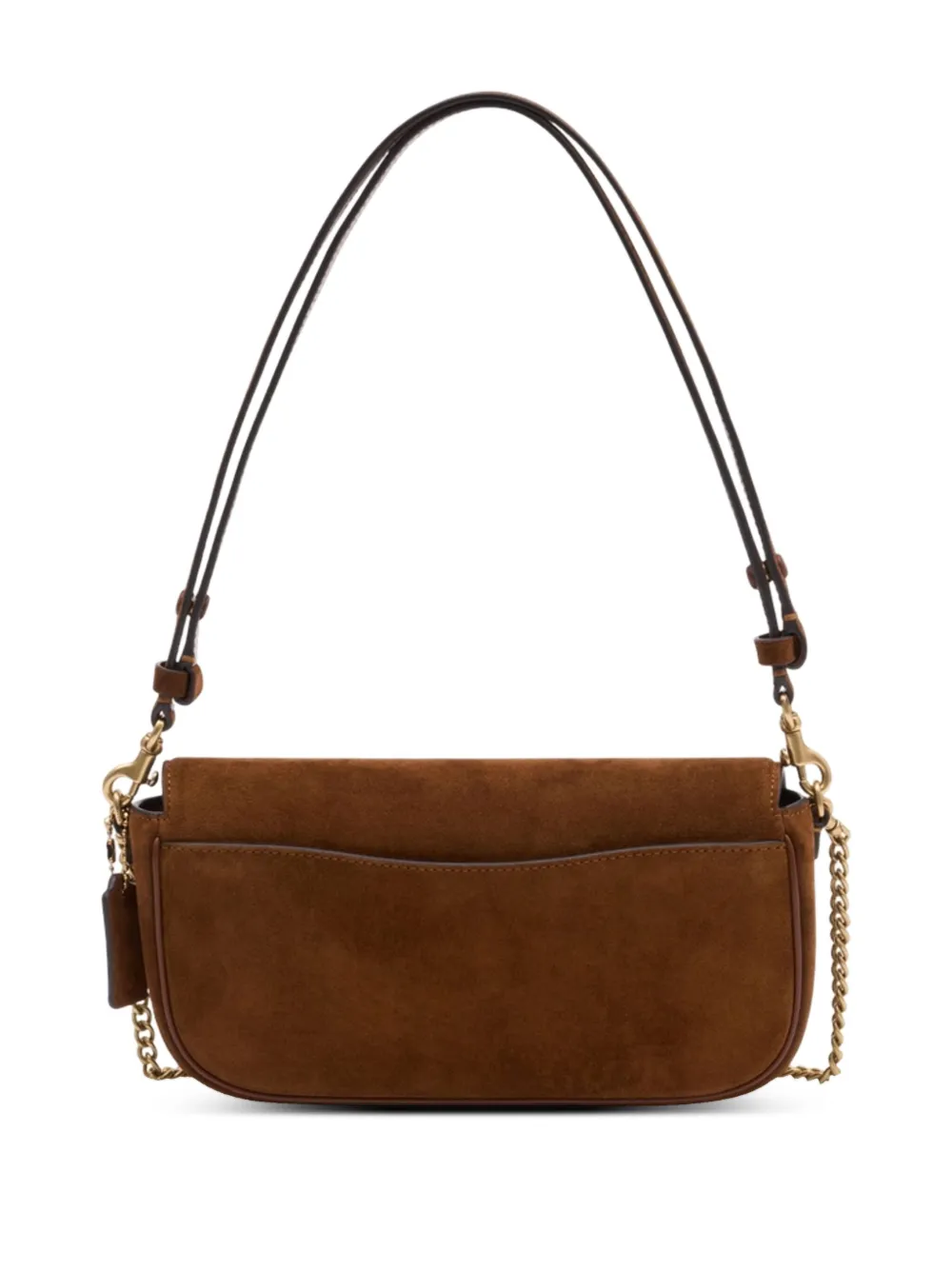 Coach Brook schoudertas met kettingdetail Bruin