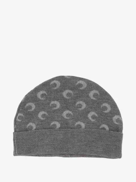 Marine Serre gorro con lunas estampadas
