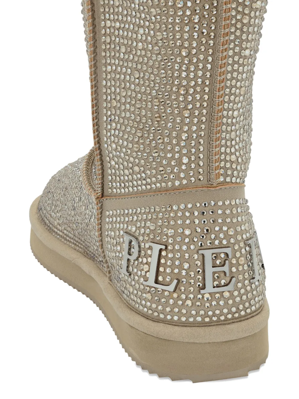 Philipp Plein Laarzen verfraaid met logo Beige