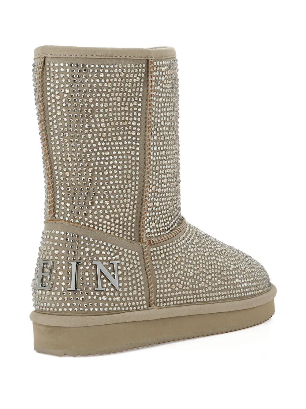 Philipp Plein Laarzen verfraaid met logo Beige