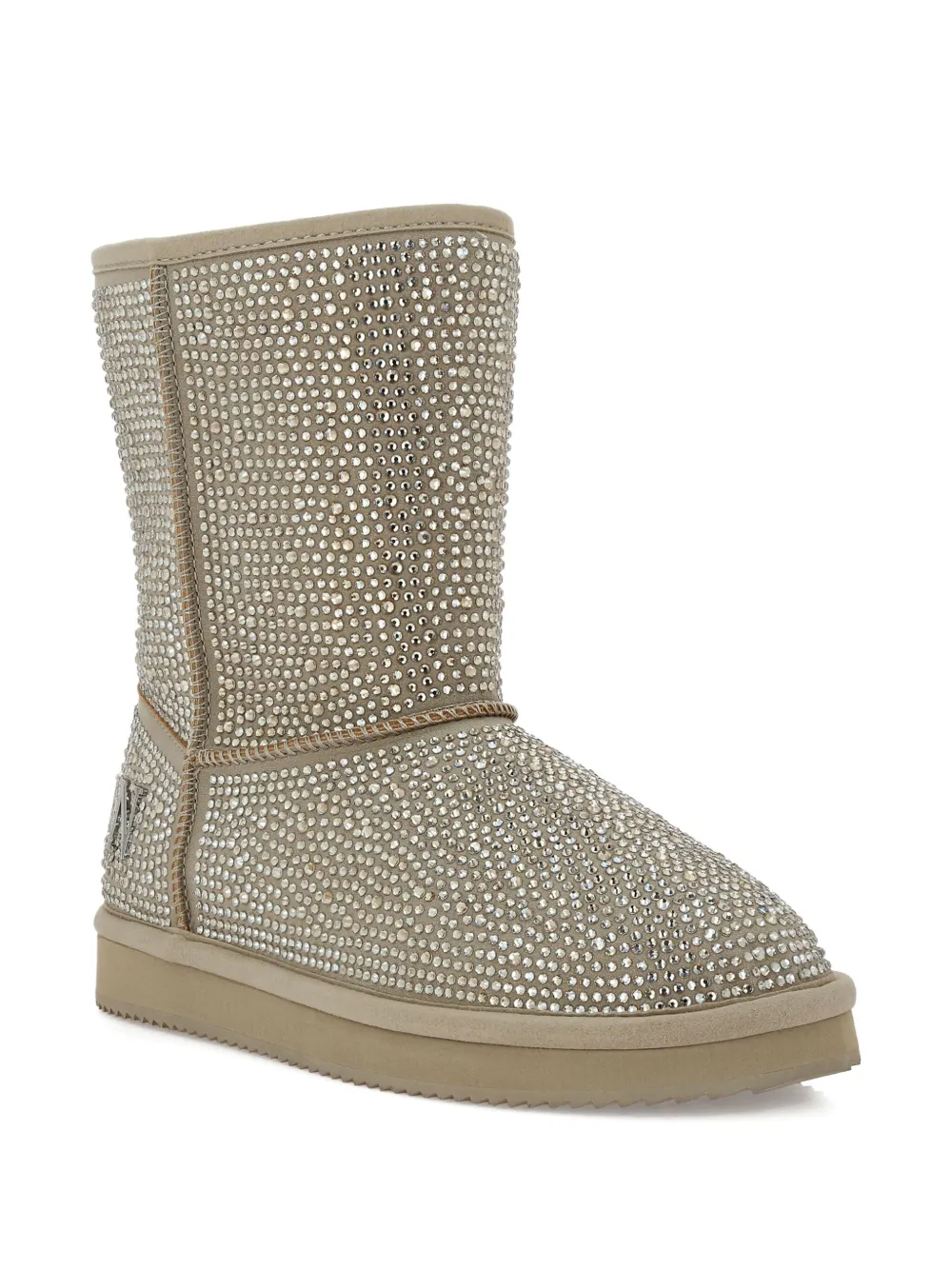 Philipp Plein Laarzen verfraaid met logo Beige