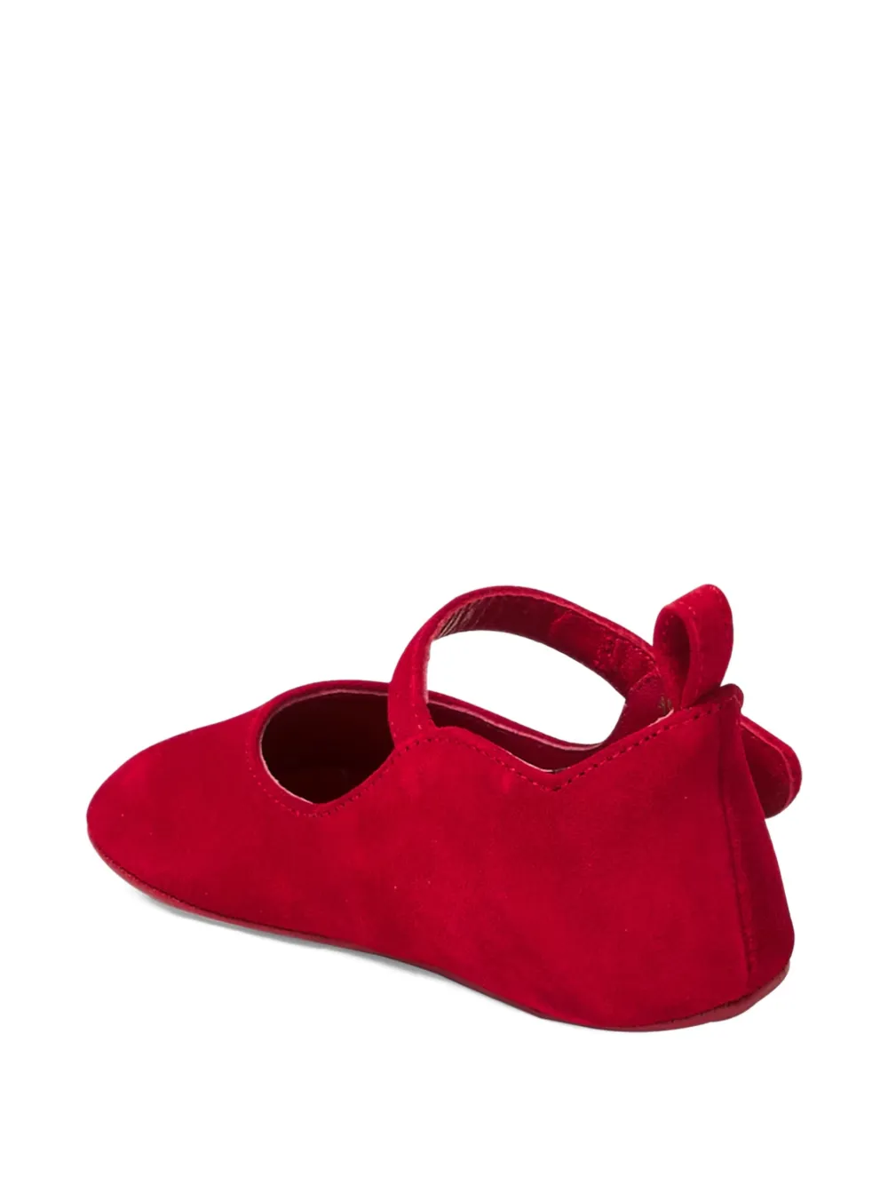 Christian Louboutin Kids Suède slofjes met band Rood