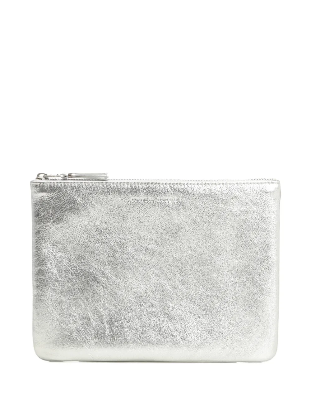 Comme Des Garçons Wallet zip-fastening clutch bag - Zilver