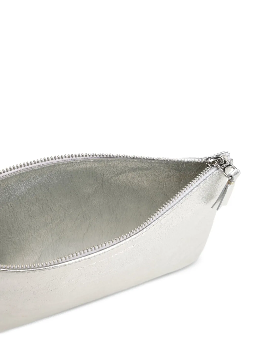 Comme Des Garçons Wallet zip-fastening clutch bag Zilver