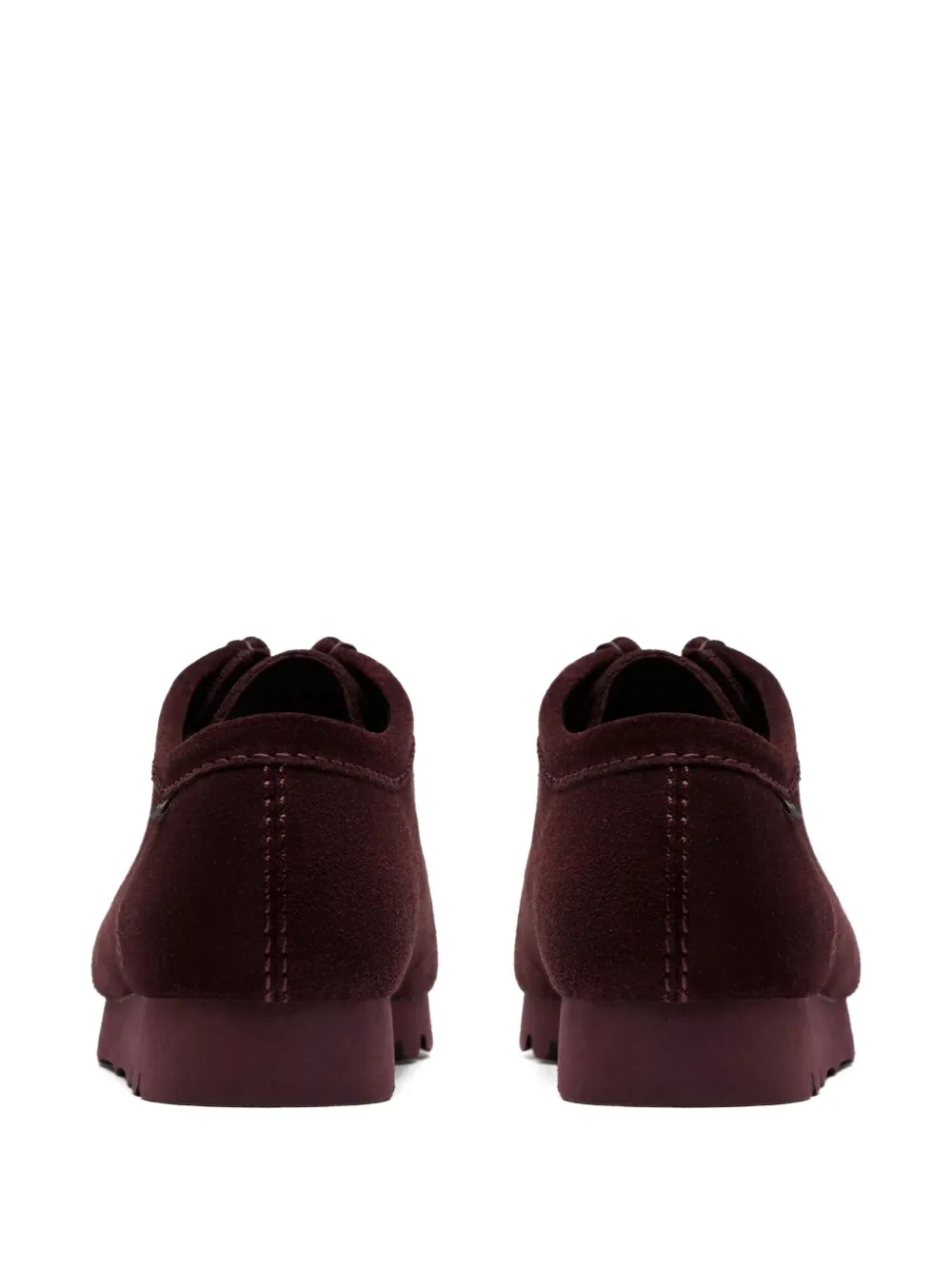 Clarks Originals Suède derby veterschoenen Paars