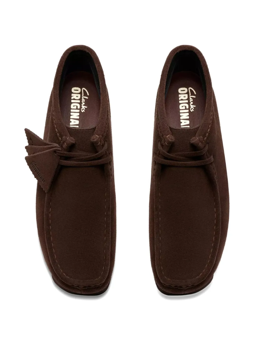 Clarks Originals Suède veterlaarzen Bruin