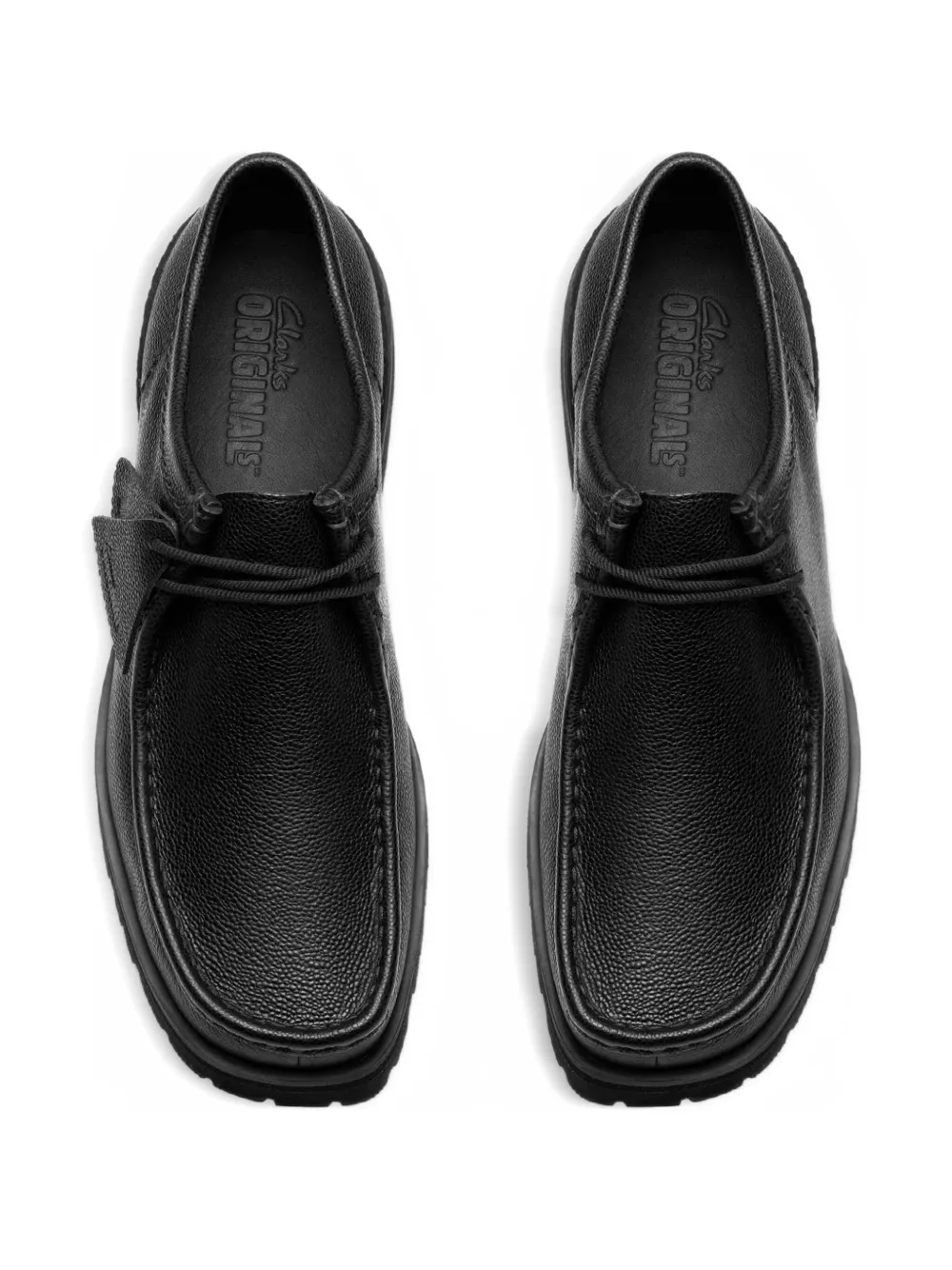 Clarks Originals Derby bewerkte veterschoenen Zwart