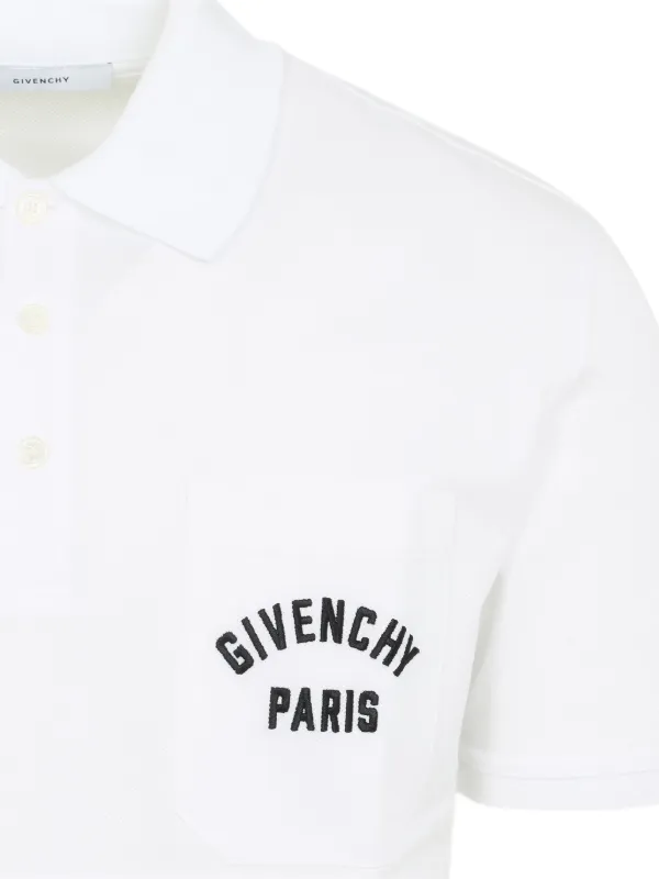 Givenchy polo シャツ Givenchy Black Embroidered Logo Polo T-Shirt