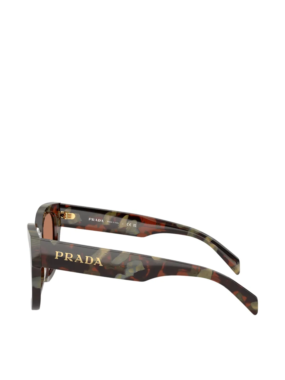 Prada Eyewear Zonnebril met cat-eye montuur Bruin